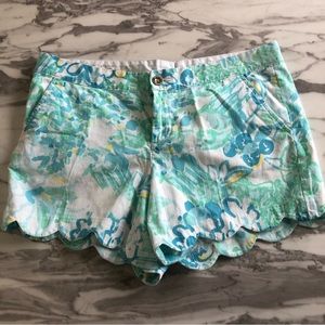 Lilly Pulitzer Buttercup Scalloped Shorts